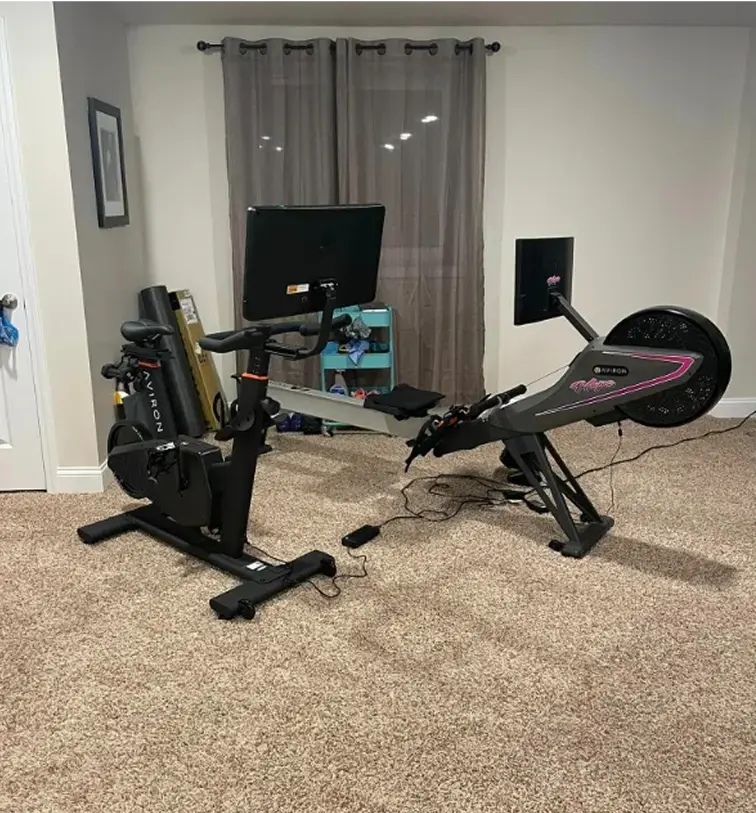 “Love love love the new Aviron bike”