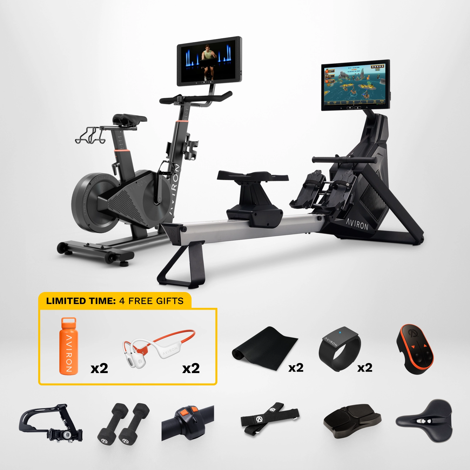 Strong Rower & Fit Bike S - Ultimate Package