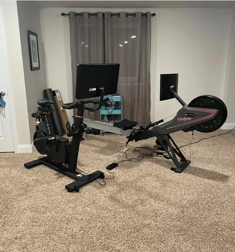 “Love love love the new Aviron bike”